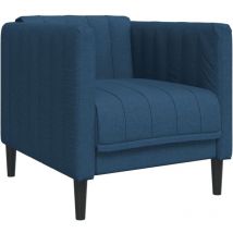 Fauteuil bleu tissu