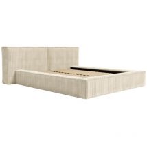 Canapé abatible 140 x 190 cm - Pana gruesa - Beige - timano de Pascal Morabito