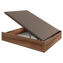 Aznar - Canapé Abatible Arcón de madera con tirador embutido altura 34 cm 105x200 cm - Bellota