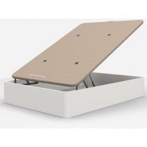 DORMIDAN – Canapé abatible – Blanco – 90x190 – Gran capacidad – Tejido 3D transpirable – Altura interior del cajón: 27,6 cm