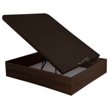 Relax - Canapé Abatible Musa 3D gran capacidad alturas 38/32 cm 160x190 cm - Wengue - Altura 38 cm