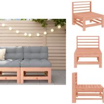 Canapé central de jardin bois massif douglas - Canapé De Jardin - Mobilier De Jardin - Canapé Extérieur - Design à Lattes - Bois De Douglas
