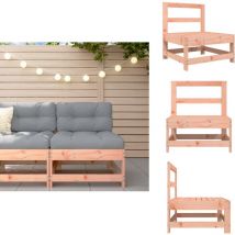 Canapé central de jardin bois massif douglas - Canapé De Jardin - Mobilier De Jardin - Canapé Extérieur - Design à Lattes - Bois De Douglas