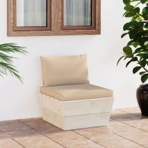 Hommoo - Furniture Limited - Canapé central palette de jardin avec