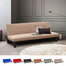 Modus Sofà - Canapé convertible 2 places microfibres Clic Clac pour le salon Onice - Beige