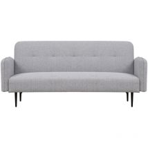 Concept-usine - berne - Canapé convertible 3 places en tissu gris