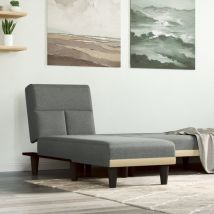 Canapé convertible, Chaise longue, Banquette Sofa de Salon gris foncé tissu DESIGN IN