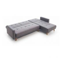 Fanmuebles - Canapé convertible Haise longue méridienne : 236 cm (largeur) x 87 cm (hauteur) x 82 cm (profondeur canapé) - 132 cm (profondeur