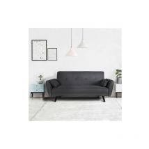 Canapé convertible loki gris/ 193x74x87 cm