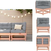 Canapé d'angle avec coussins bois massif douglas - Canapé D'angle - Mobilier De Jardin - Canapé Extérieur - Jardin - Terrasse
