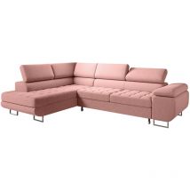 Petits-meubles - Canapé d'angle convertible gauche 4 places Eden Rose