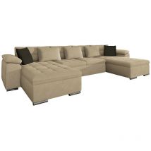 Mobilier1 - Canapé d'angle Comfivo 111, Zetta 291 + Zetta 291 + Zetta 294, Fonction de couchage, 375x155x76cm, 0