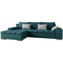 Canapé d'angle Comfivo 169, Terra 15 + Terra 06, Fonction de couchage, Boîte de literie, 310x175x83cm, 0