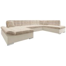 Canapé d'angle Comfivo 149, Venus Velvet 2927 + Miu 2041, Fonction de couchage, Boîte de literie, 345x205x76cm, 0
