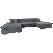 Canapé d'angle Comfivo 155, Boss 12, Fonction de couchage, Boîte de literie, 360x160x75cm, 0