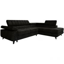 Canapé d'angle Comfivo 207, Miu 2056, Fonction de couchage, Boîte de literie, 264x203x73cm, 0