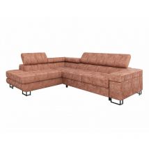Canapé d'angle Comfivo 247, Miu 2034, Fonction de couchage, Boîte de literie, 271x203x71cm, 0