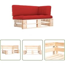 Happyshopping - The Living Store Canapé d'angle palette de jardin bois de pin imprégné - Canapé D'angle - Canapé Jardin - Mobilier De Jardin