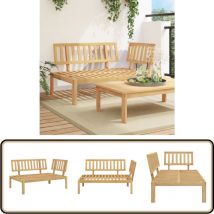 Canapé d'angle palette de jardin bois massif d'acacia - Canapé De Jardin - Canapé Extérieur - Mobilier De Jardin - Acacia Massif - Design à Lattes