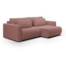 Petits-meubles - Canapé d'angle réversible convertible 3 places coffre Evy Rose