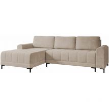 Mobilier1 - Canapé d'angle Stonecrest 100, Velo 623, Fonction de couchage, Boîte de literie, 258x168x92cm, 0