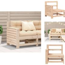 Canapé de jardin accoudoir 69x62x70,5 cm bois massif de pin - Canapé De Jardin - Mobilier De Jardin - Meubles De Jardin - Canapé Extérieur - Canapé