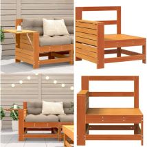 Canapé de jardin accoudoir avec table d'appoint bois massif pin - Canapé De Jardin - Meuble De Jardin - Salon De Jardin - Canapé Extérieur - Canapé