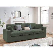 BOBOCHIC - Canapé droit fixe compact BELAIR Vert