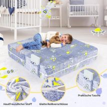 Tlgreen - Canapé Enfant Convertible,Canapé de Jeu,Fauteuil Enfant,Canapé Modulaire pour Chambre à Coucher,Brillant dans Le Noir(MOTIF d'astronaute )