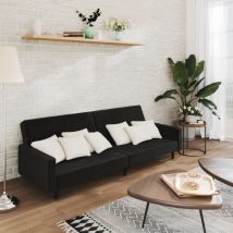 Maisonchic - Canapé-lit 2 places, Canapé convertible, Banquette Sofa de Salon, noir velours KEF949726 design in