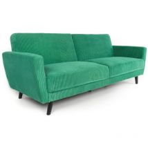 Cotecosy - Canapé convertible clic-clac Refresha Velours Vert