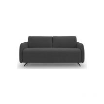 Canapé lit Dallas canapé convertible 140 cm gris foncé