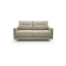 Canapé lit Rocky canapé convertible 3 places beige 160 cm
