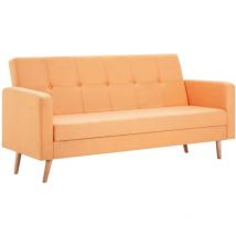 Canapé Tissu Orange vidaXL