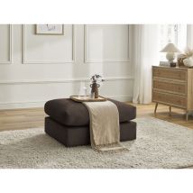 BOBOCHIC - Pouf pour canapé modulable PARIS velours côtelé Marron