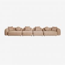 Canapé modulaire 4 pièces en chenille Coco Sklum