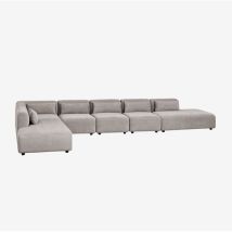 Canapé modulaire d'angle 6 pièces Fogler avec méridienne double Sklum