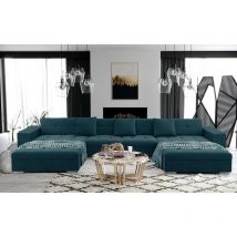 Tendencio - Canapé panoramique anixe turquoise