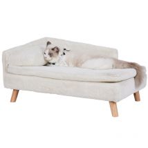 Bingo Paw - Canapé pour Chien Grand Lit pour Chien Sureleve Fauteuil pour Chat Grande Taille Design Scandinave avec Coussin Moelleux - m 80x50x39cm