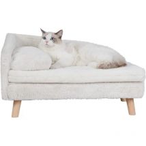Bingo Paw - Canapé pour Chien Grand Lit pour Chien Sureleve Fauteuil pour Chat Grande Taille Design Scandinave avec Coussin Moelleux - s 70x40x39cm