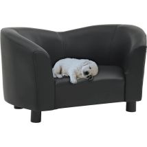 Vidaxl - Canapé pour chien Noir 67x41x39 cm Similicuir - Canapé Pour Chien - Lit Pour Chien - Coussin Pour Chien - Accessoires Pour Chien - Confort