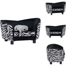 Canapé pour chien Noir 68x38x38 cm Peluche - Canapé Pour Chien - Lit Pour Chien - Couchage Pour Chien - Panier Pour Chien - Accessoires Pour Chien
