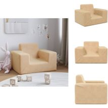 Canapé pour enfants Crème Peluche douce - Canapé Enfant - Canapé Bébé - Fauteuil Enfant - Mobilier Enfant - Décoration Chambre Enfant