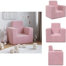 Canapé pour enfants Rose Peluche douce - Canapé Enfant - Canapé Bébé - Mobilier Enfant - Meubles Pour Enfants - Fauteuil Enfant