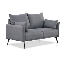 Designetsamaison - Canapé scandinave 2 places gris - Ivar