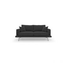 Canapé tissu Logan 2 places max 198 cm Noir