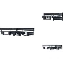 Canapés de jardin palette 4 pcs noir bois - Salon De Jardin - Mobilier De Jardin - Set De Salon - Canapé Palettes - Meubles En Bois