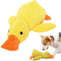 Jalleria - Canard Apaisant Pour Chien,Jouet Pour Chien En Forme De Canard, Jouet à mâcher en Peluche Jaune pour Chien, Jouet De Canard Apaisant Pour