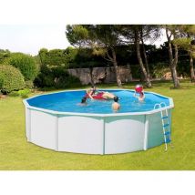 TOI - Kit piscine hors-sol acier canarias circular ronde Ø3.50 x 1.20m laqué blanc