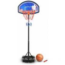 Canasta de baloncesto ajustable 1m a 2m10 - Milwaukee - Con balon e inflador